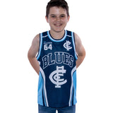 AFL Carlton 'Hoops' Basketball Singlet - Youth - Ashtabula