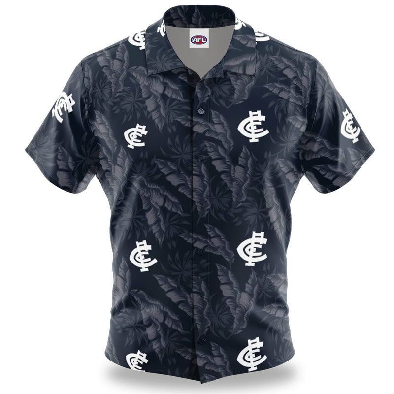 AFL Carlton 'Paradise' Hawaiian Shirt - Ashtabula