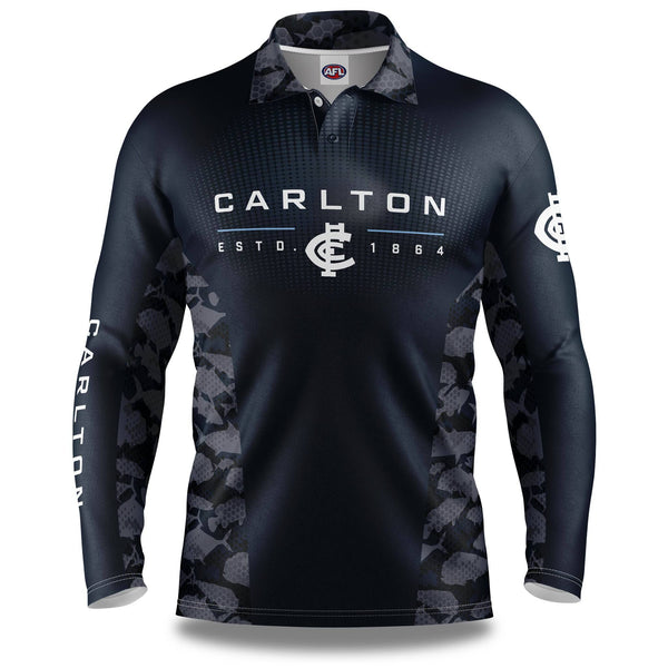 AFL Carlton 'Reef Runner' Fishing Shirt - Adult - Ashtabula