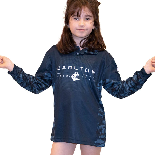 AFL Carlton 'Reef Runner' Fishing Shirt - Youth - Ashtabula