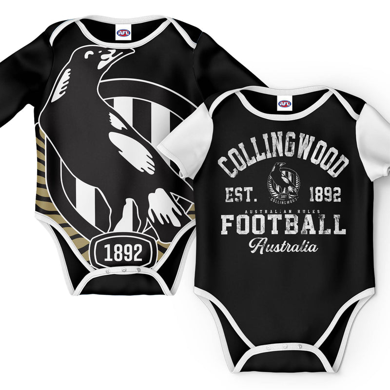 AFL Collingwood Magpies Infant 2pc Gift Set - Ashtabula