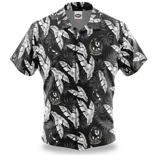 AFL Collingwood 'Paradise' Hawaiian Shirt - Ashtabula