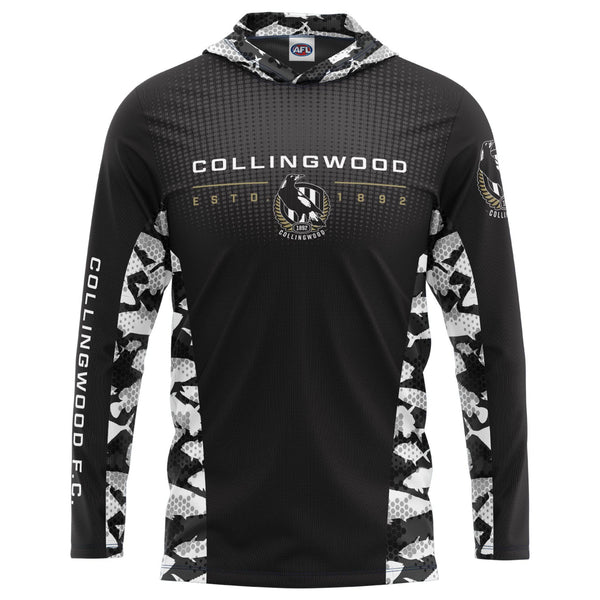 AFL Collingwood 'Reef Runner' Hooded Fishing Shirt - Youth - Ashtabula