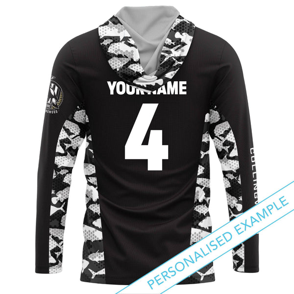 AFL Collingwood 'Reef Runner' Hooded Fishing Shirt - Youth - Ashtabula