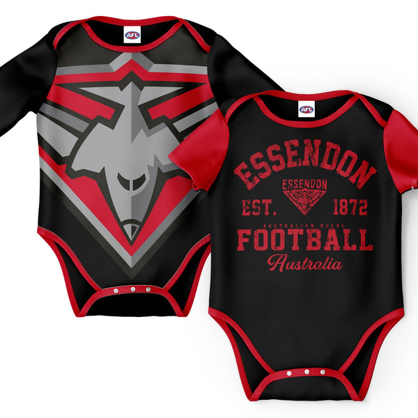 AFL Essendon Bombers Infant 2pc Gift Set - Ashtabula
