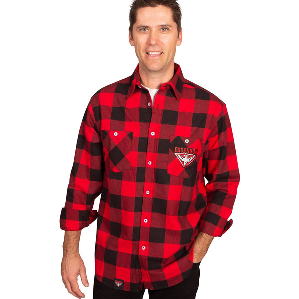 AFL Essendon Bombers 'Lumberjack' Flannel Shirt - Ashtabula