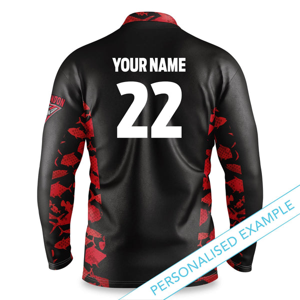 AFL Essendon Bombers 'Reef Runner' Fishing Shirt - Adult - Ashtabula