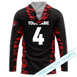 AFL Essendon Bombers 'Reef Runner' Hooded Fishing Shirt - Youth - Ashtabula