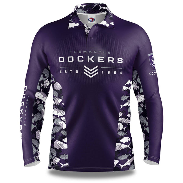 AFL Fremantle Dockers 'Reef Runner' Fishing Shirt - Adult - Ashtabula