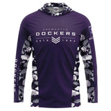 AFL Fremantle Dockers 'Reef Runner' Hooded Fishing Shirt - Youth - Ashtabula