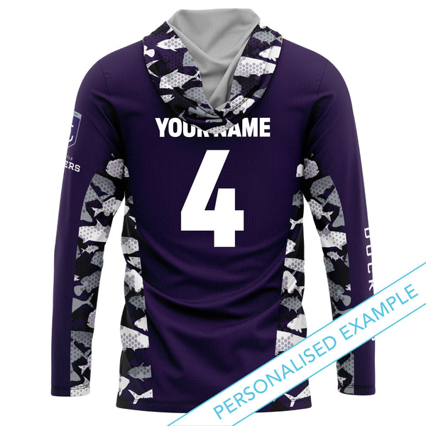 AFL Fremantle Dockers 'Reef Runner' Hooded Fishing Shirt - Youth - Ashtabula