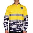 AFL Geelong Cats 'Camo' Hi-Vis Work Shirt - Ashtabula