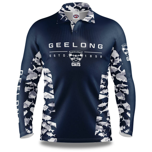 AFL Geelong Cats 'Reef Runner' Fishing Shirt - Adult - Ashtabula