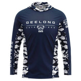 AFL Geelong Cats 'Reef Runner' Hooded Fishing Shirt - Adult - Ashtabula