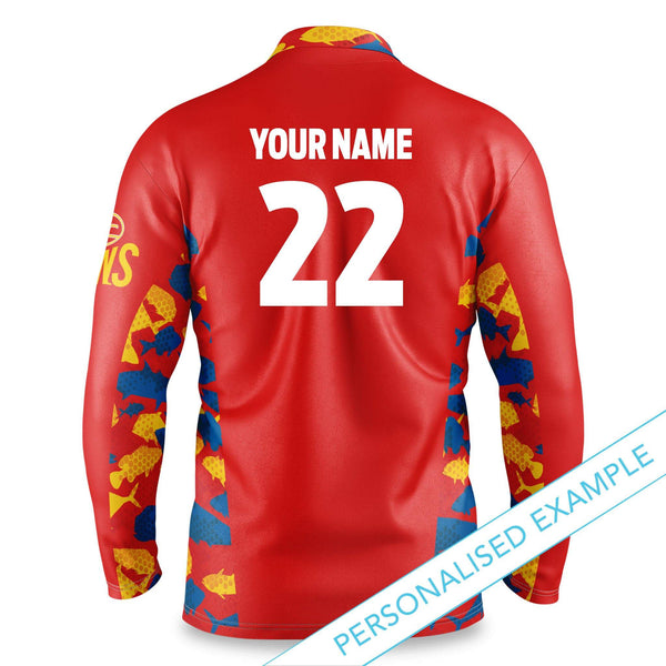 AFL Gold Coast Suns 'Reef Runner' Fishing Shirt - Youth - Ashtabula