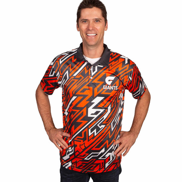 AFL GWS Giants 'Par-Tee' Golf Polo - Ashtabula