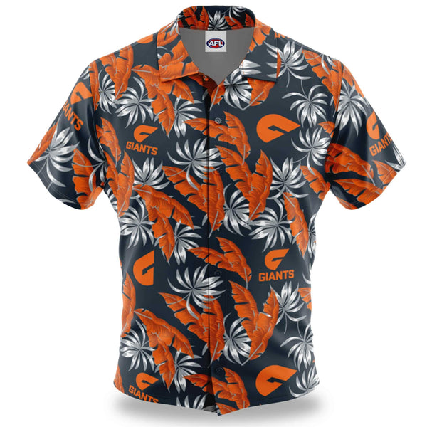 AFL GWS Giants 'Paradise' Hawaiian Shirt - Ashtabula