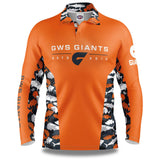 AFL GWS Giants 'Reef Runner' Fishing Shirt - Adult - Ashtabula
