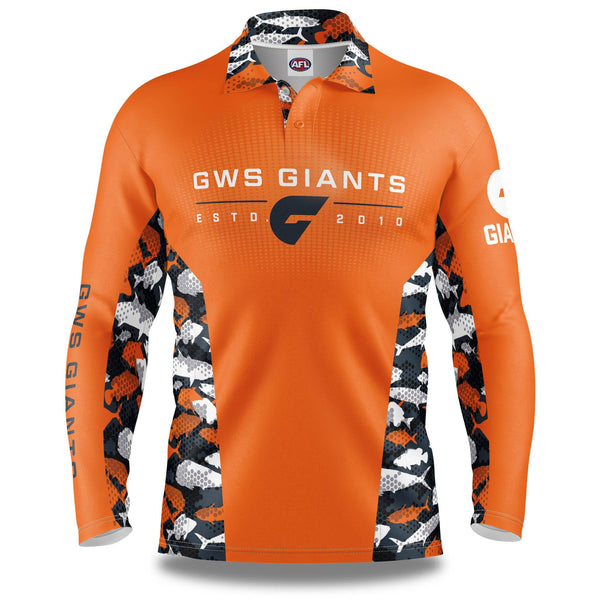 AFL GWS Giants 'Reef Runner' Fishing Shirt - Adult - Ashtabula