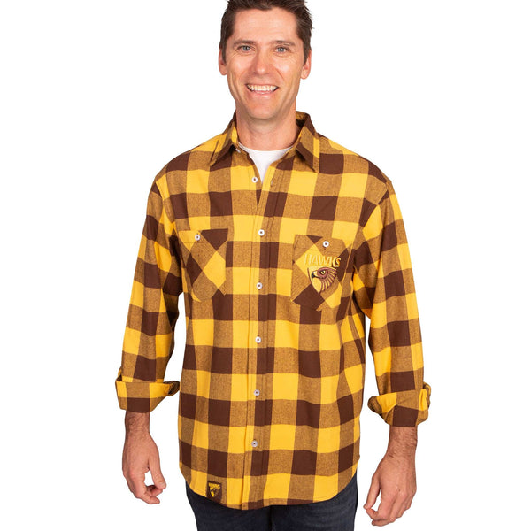 AFL Hawthorn 'Lumberjack' Flannel Shirt - Ashtabula