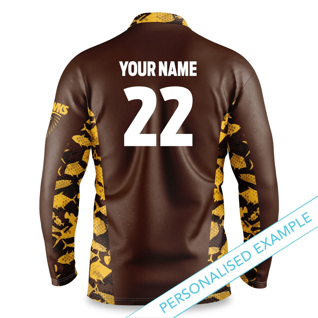 AFL Hawthorn 'Reef Runner' Fishing Shirt - Adult