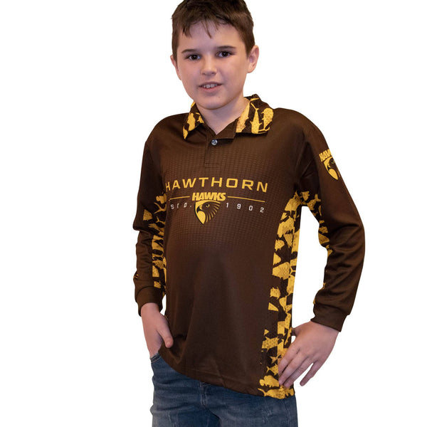AFL Hawthorn 'Reef Runner' Fishing Shirt - Youth - Ashtabula