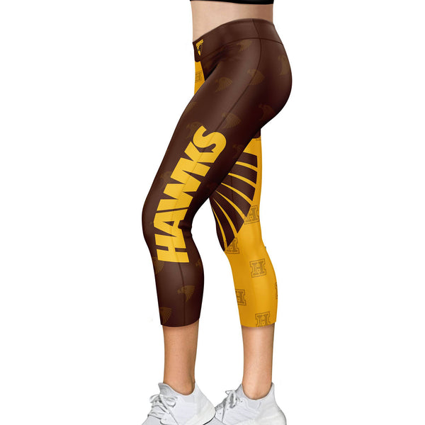 AFL Hawthorn 'Siren' Leggings - Ashtabula