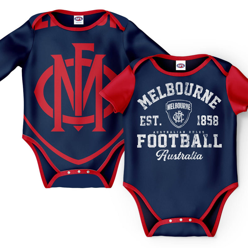 AFL Melbourne Demons Infant 2pc Gift Set - Ashtabula
