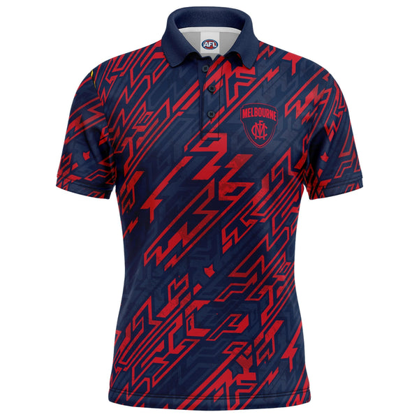 AFL Melbourne Demons 'Par-Tee' Golf Polo - Ashtabula