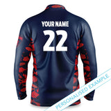 AFL Melbourne Demons 'Reef Runner' Fishing Shirt - Youth - Ashtabula