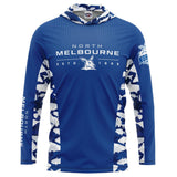 AFL North Melbourne 'Reef Runner' Hooded Fishing Shirt - Adult - Ashtabula