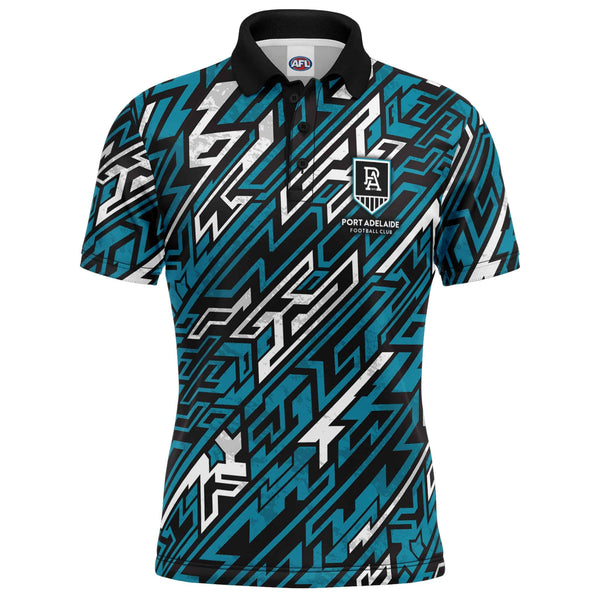 AFL Port Adelaide 'Par-Tee' Golf Polo - Ashtabula