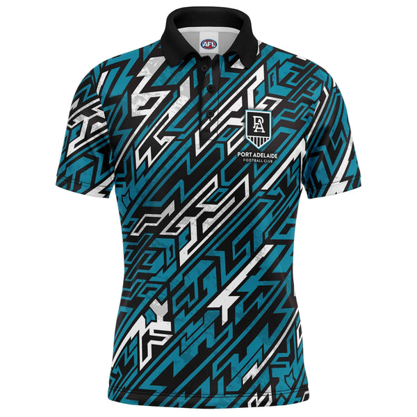 AFL Port Adelaide 'Par-Tee' Golf Polo - Ashtabula