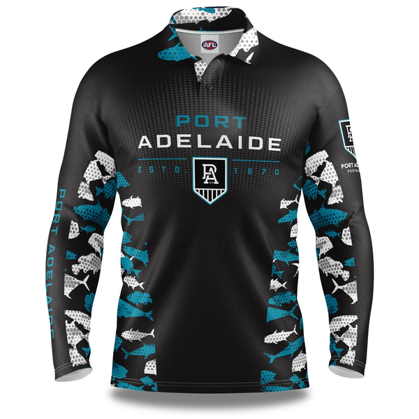 AFL Port Adelaide 'Reef Runner' Fishing Shirt - Adult - Ashtabula