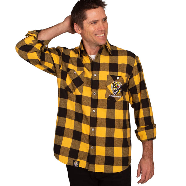 AFL Richmond Tigers 'Lumberjack' Flannel Shirt - Ashtabula