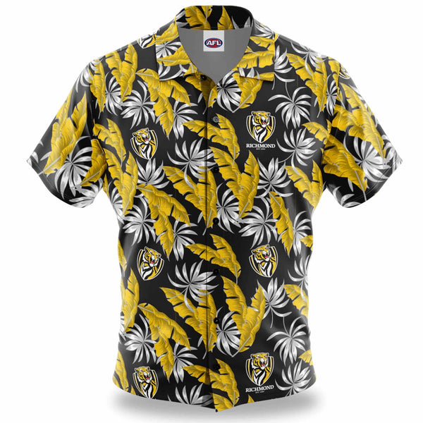 AFL Richmond Tigers 'Paradise' Hawaiian Shirt - Ashtabula