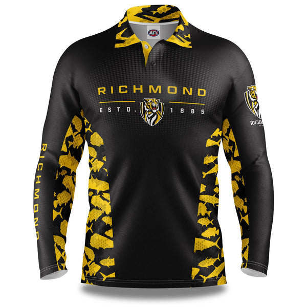 AFL Richmond Tigers 'Reef Runner' Fishing Shirt - Adult - Ashtabula