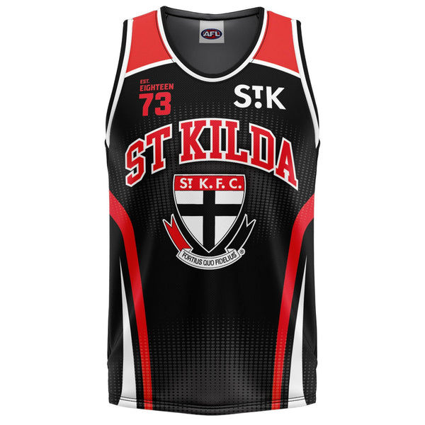 AFL St Kilda 'Hoops' Basketball Singlet - Ashtabula