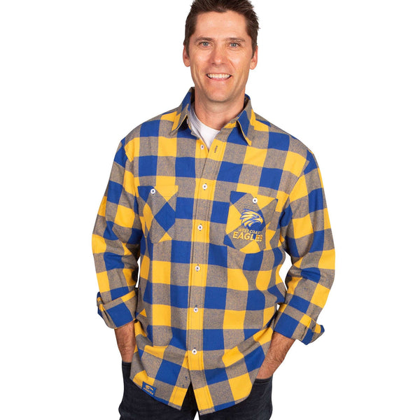 AFL West Coast Eagles 'Lumberjack' Flannel Shirt - Ashtabula