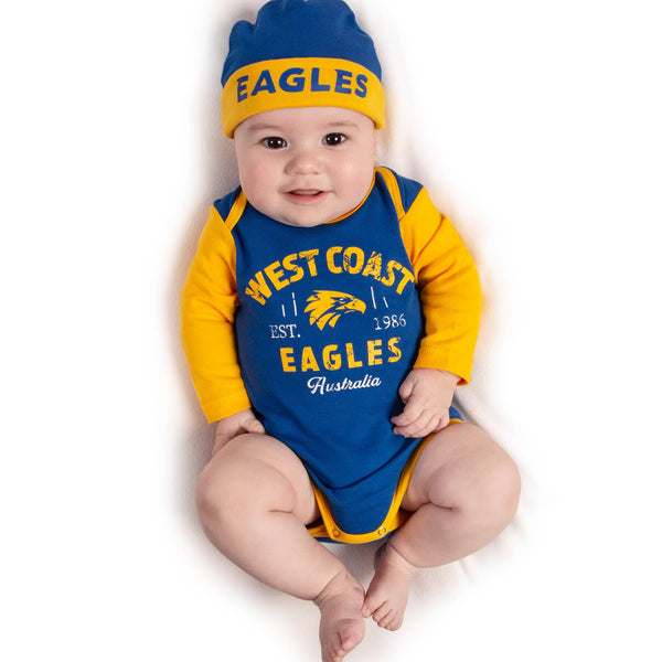 AFL West Coast Eagles "Rover" 3pc Bodysuit Gift Set - Ashtabula
