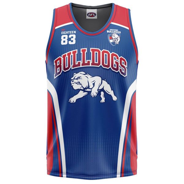 AFL Western Bulldogs 'Hoops' Basketball Singlet - Ashtabula