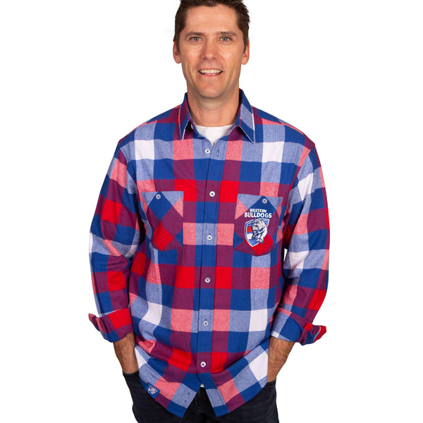 AFL Western Bulldogs 'Lumberjack' Flannel Shirt - Ashtabula