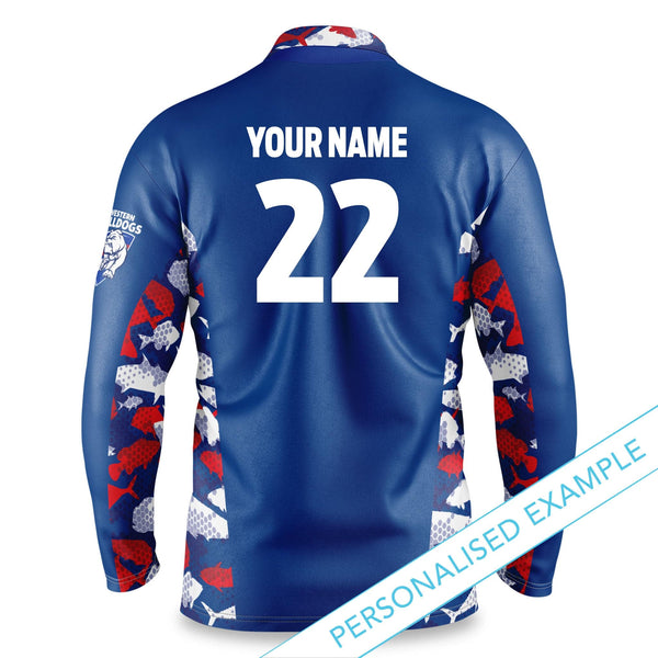 AFL Western Bulldogs 'Reef Runner' Fishing Shirt - Adult - Ashtabula