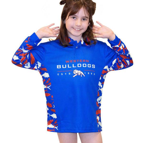 AFL Western Bulldogs 'Reef Runner' Fishing Shirt - Youth - Ashtabula
