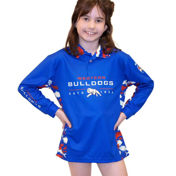 AFL Western Bulldogs 'Reef Runner' Fishing Shirt - Youth - Ashtabula
