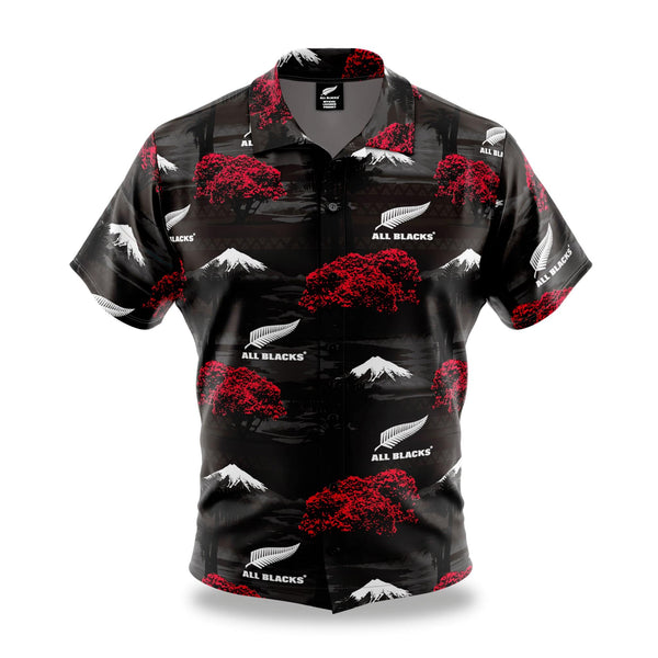 All Blacks 'Pohutukawa' Hawaiian Shirt - Ashtabula