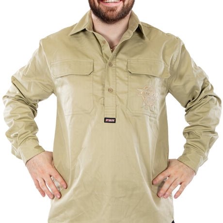 PBR 'No Bull' Work Shirt - Sand - Ashtabula