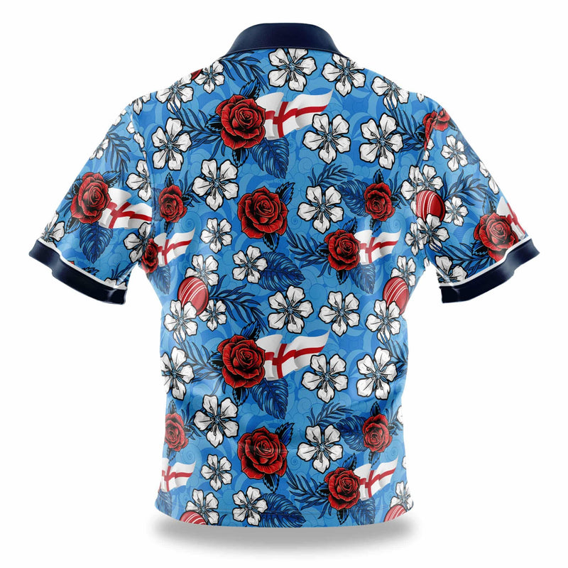 Cricket Australia England 'Rosey' Hawaiian Shirt - Ashtabula