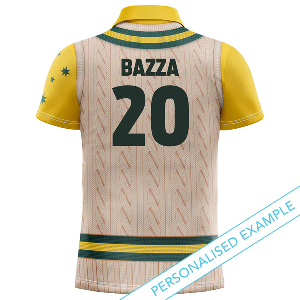 Cricket Australia Sleeveless Vest Polo - Adult - Ashtabula