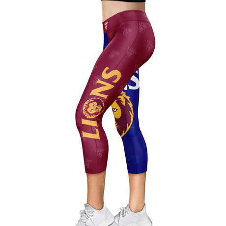AFL Brisbane Lions 'Siren' Leggings - Ashtabula